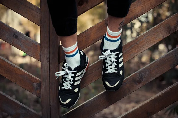 6 цветов. Шикарные женские носки унисекс классические полосатые носки для скейтборда. Хлопковые короткие носки в старом школьном стиле Sox Meias