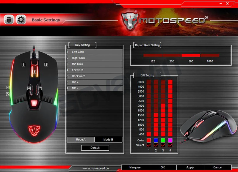 gaming mouse profissional ajustável usb computador wried