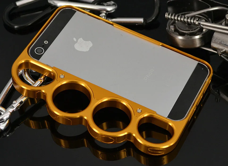 Боксерский бампер из алюминиевого сплава для iPhone 5 5S, Модный чехол для телефона с кольцами на концах пальцев, чехол для iPhone 5G SE