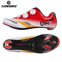SIDEBIKE 2017 Road Cycling Shoes Carbon Lightweight Highway Bike Shoe Self-locking Ride Bicycle Shoes Zapatillas Zapato Ciclismo