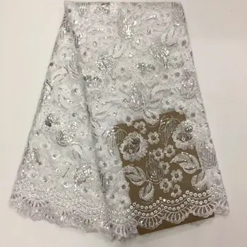

Free shipping by dhl High Quality African Lace Fabric With Sequins, Gupure Lace Fabric For Nigerian Wedding Party 16dfsd8-2
