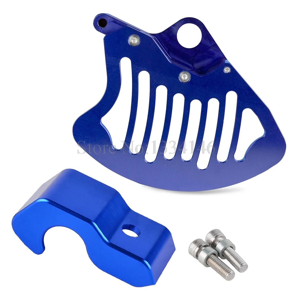

NICECNC CNC Front Brake Disc Rotor Guard & Lower Fork Leg Cover Guard For Husaberg Husqvarna 125 250 350 450 501 TE FE TC FC