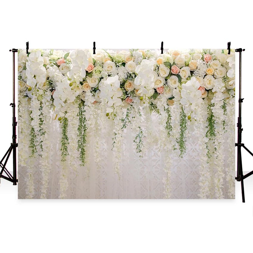 bridal shower large wedding floral backdrop white rose 3d flowers dessert table decoration wister photography background background aliexpress us 7 12 43 off bridal shower large wedding floral backdrop white rose 3d flowers dessert table decoration wister photography background background
