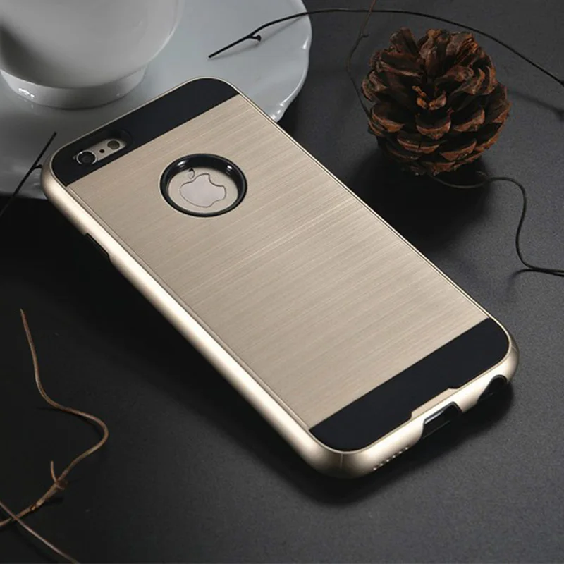 

Luxury Korean Brand Shockproof Dual Layer Protective Hybrid Case for fundas iPhone 5s 6 6s Plus 7 8 Plus Armor Tough Cover