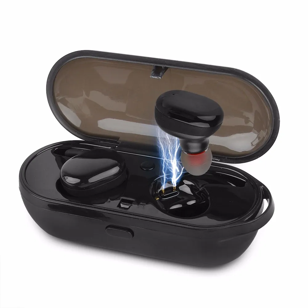 

TWS Wireless Bluetooth Headset V5.0 Stereo Sound Earbuds with Mic Charging Box Waterproof Sports Earphones For All Smart Phone