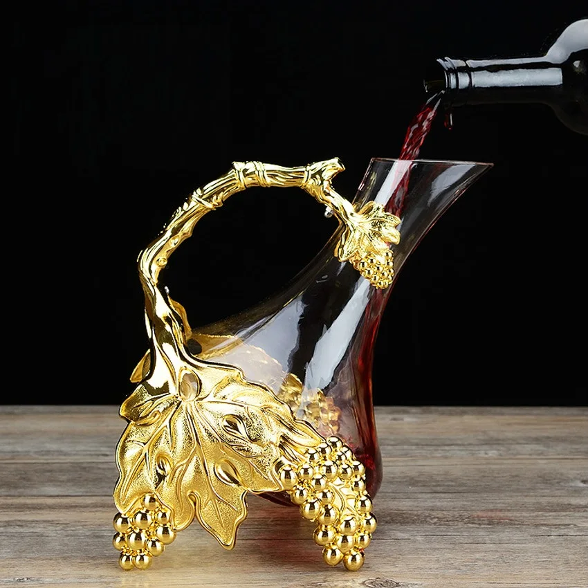 Европейское вино водка графин серебро/золото цвет стекло графин креативные питьевые сосуды форма вина Графин XJJ01