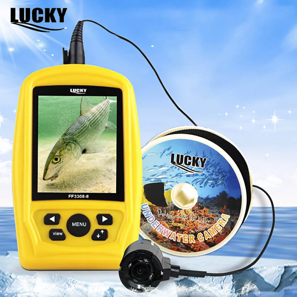 LUCKY FF3308 8 Fish Finder Underwater Video Camera With 4pcs Infrared