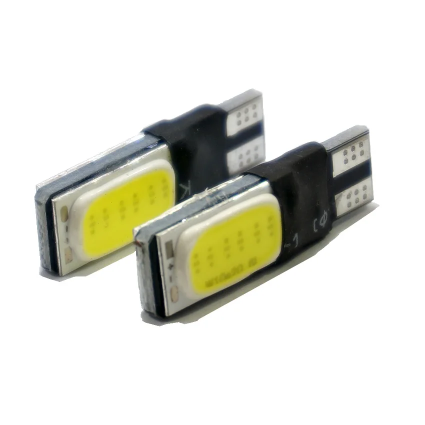2x T10 COB LED белый супер яркий Автомобильный свет Canbus без ошибок 194 168 2825 W5W