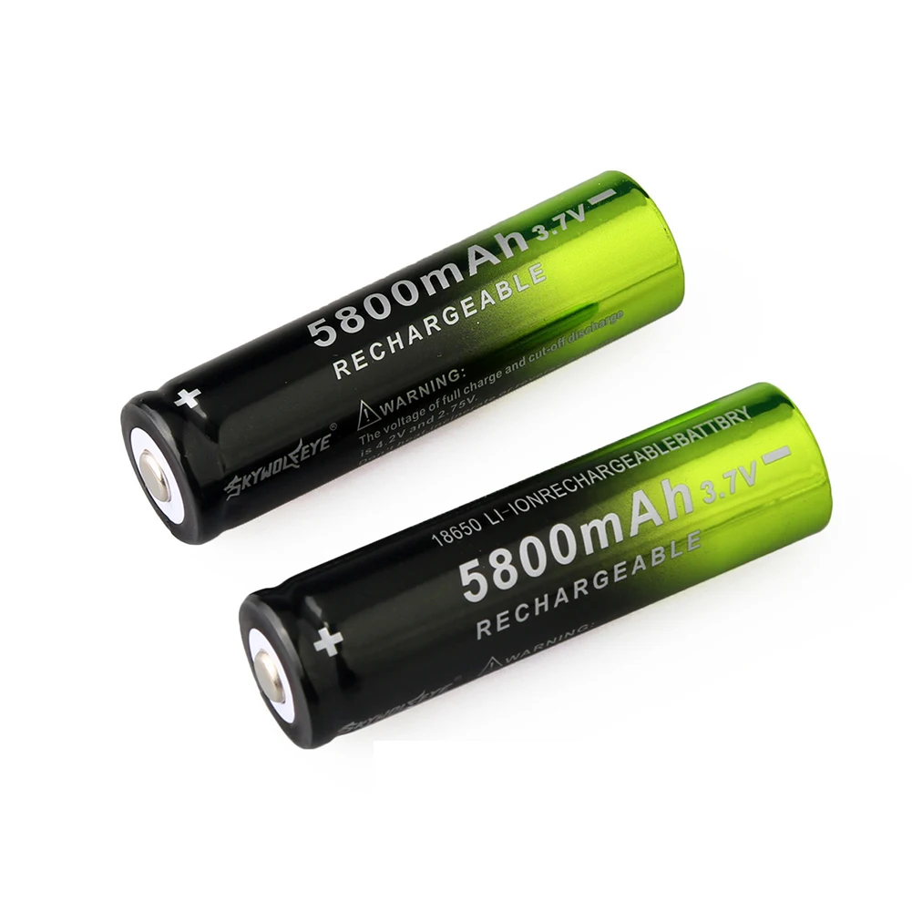 18650 перезаряжаемая батарея 3,7 V Li-Ion 5800mAh батарея для светодиодный фонарь