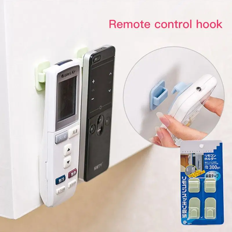 

Air Conditioning Remote Hooks Self Adhesive Sticky Wall Holder Storage TV