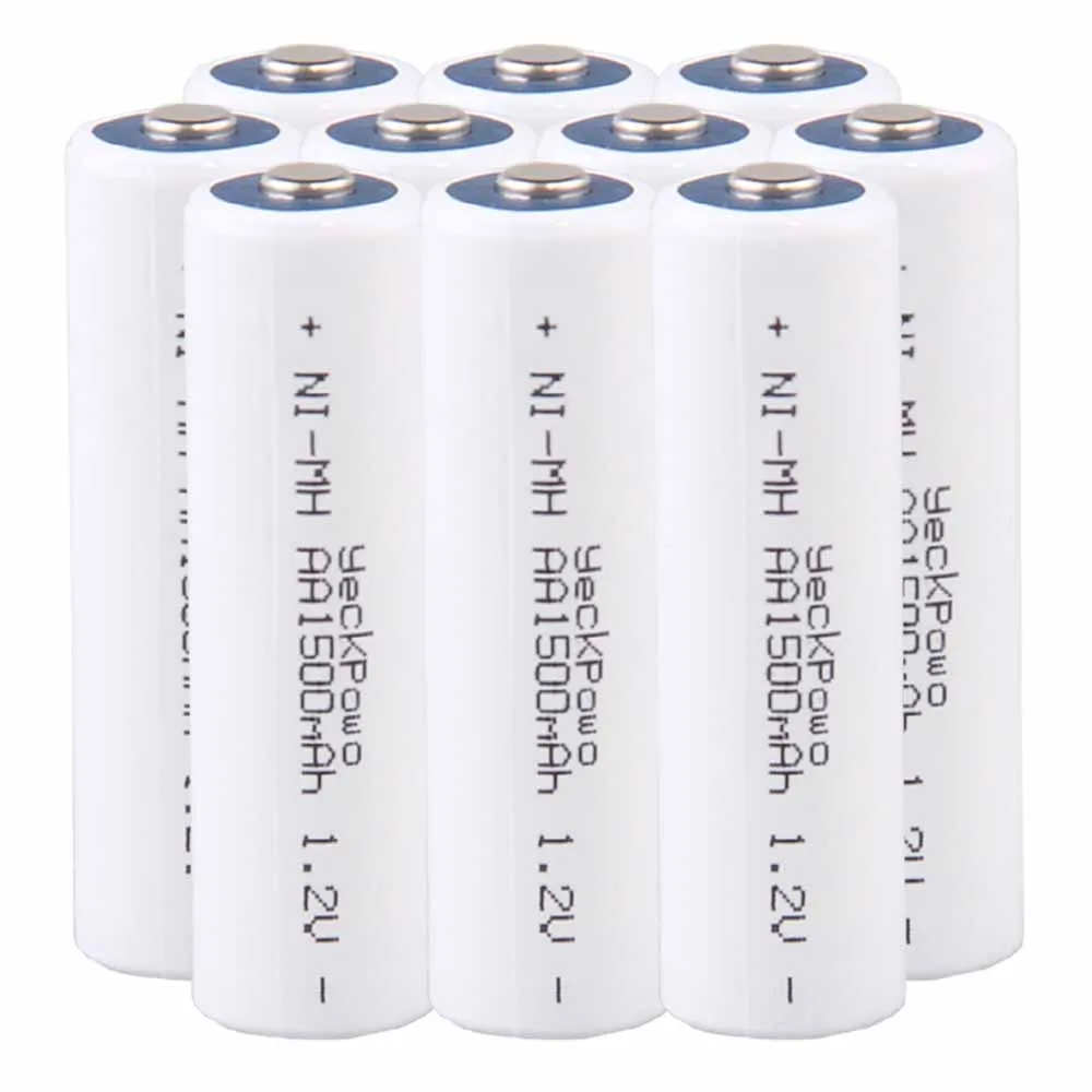

Lowest price 10 piece AA battery 1.2v batteries rechargeable 1500mAh nimh battery for power tools akkumulator