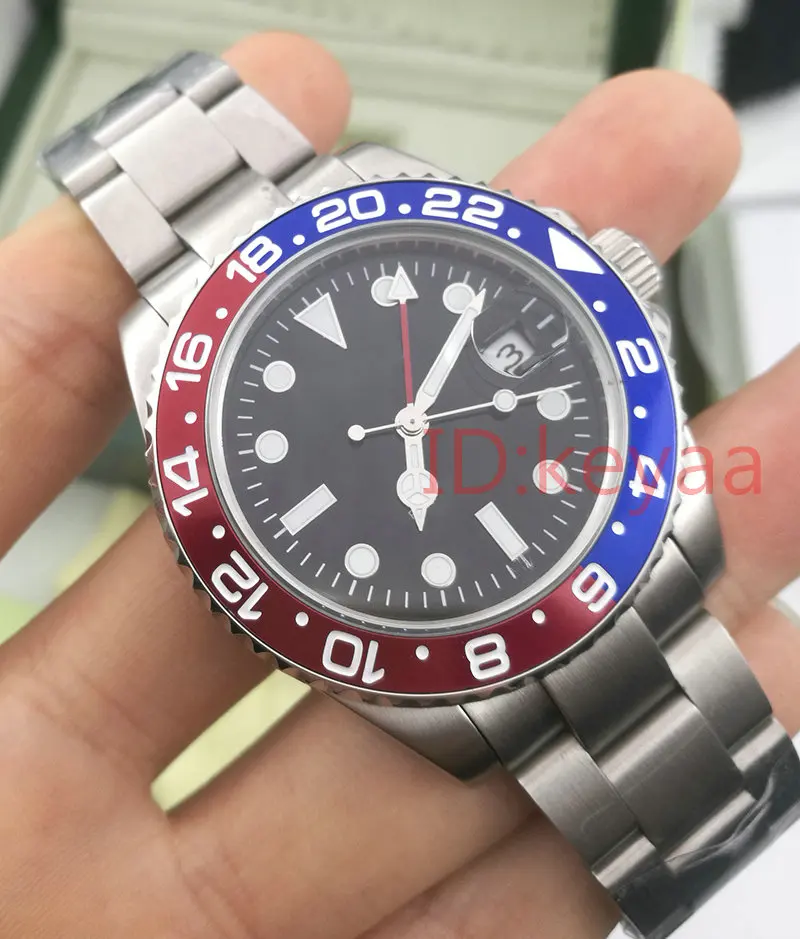 

2019 GMT Ceramic Bezel Top Luxury Brand Mens Mechanical SS Automatic 2813 Movement Watch Sports AAA Watches men Wristwatches