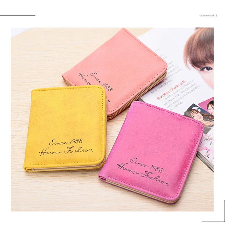 

NI WEI ER Brand Cute Woman's Purse 2018 New Short Fashion Girl Teenager Small Mini Female Wallet Card Bags Carteira Feminina