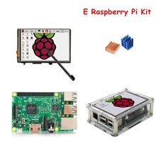 Raspberry Pi 3 Model B Board with 3.5'' TFT Raspberry LCD Touch Screen Display + Acrylic Case + Heat sinks For Raspbery Pi 3 Kit