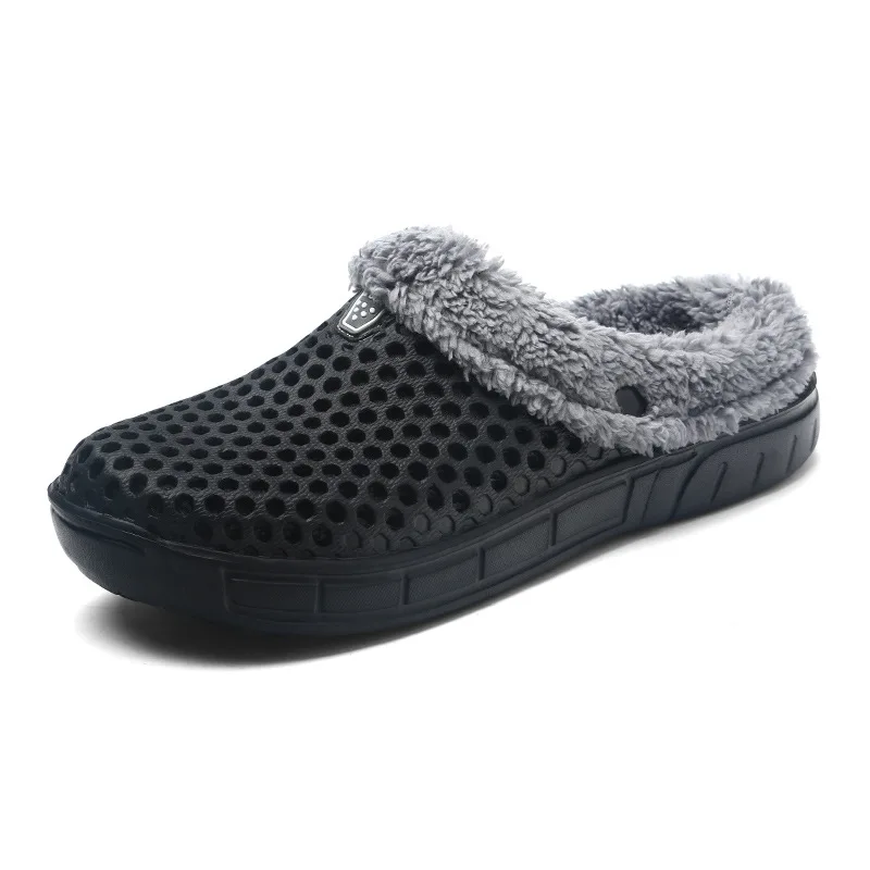 Women and Men Urban Cozy Soft Skid-proof Fleece Plush Indoor Slipper Men Winter Slippers Cotton Slippers Crock