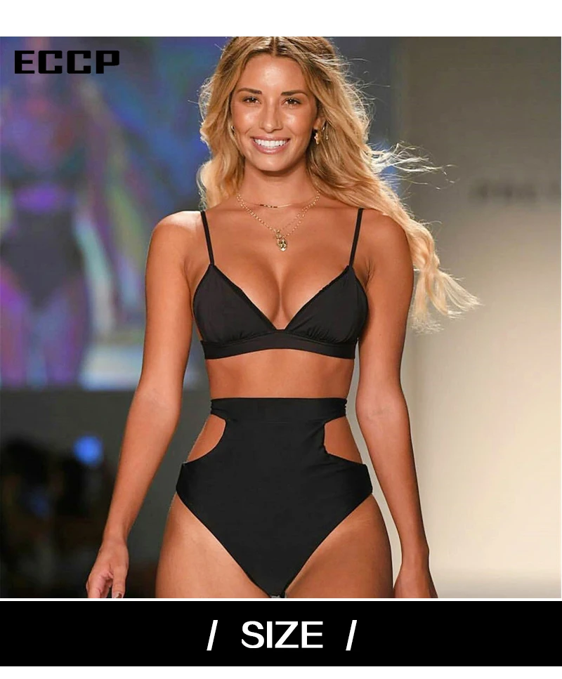 Belleziva Women Sexy Crisscross Plunge One Piece Swimwear Backless  (1)