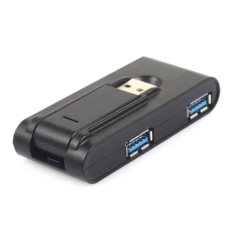 Adaptador USB plegable universal de alta velocidad, convertidor Hub externo de 4 puertos USB 3,0/2,0 para ordenador, PC y portátil, 5Gbps