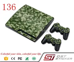 ОСТ Стикеры камуфляж виниловой кожи Стикеры для Play Station 3 Slim для PS3 Slim контроллер и консоли наклейка