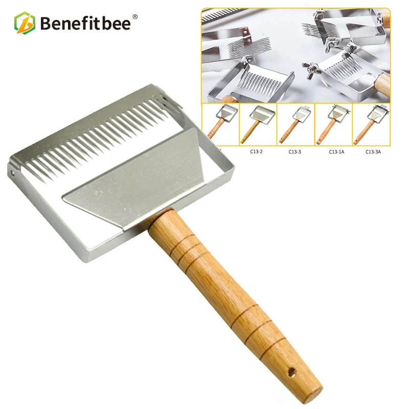 

Benefitbee Brand Beekeeping Uncapping Fork Honey Knife Stainless Steel Honey Scraper Beekeeping Tools Beehive Tool Apicultura