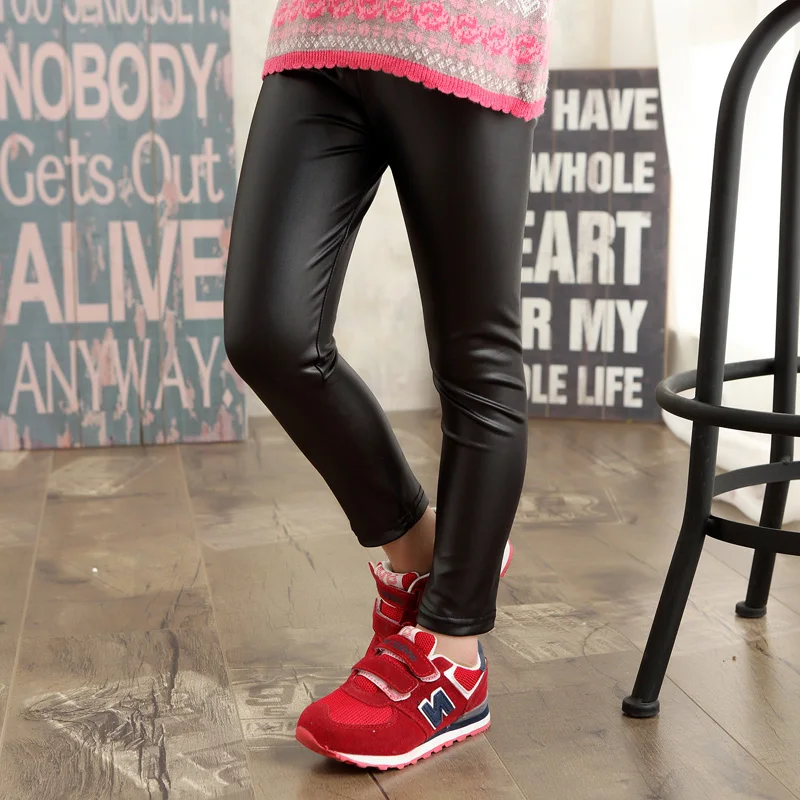 Little Girl 2t Leather Leggings Black Leather Pants Toddler Girls