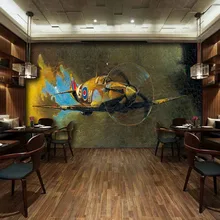 Ретро Ностальгия кафе бар 3D обои фон 3D Обои фреска одежда самолет Большая фреска спальня