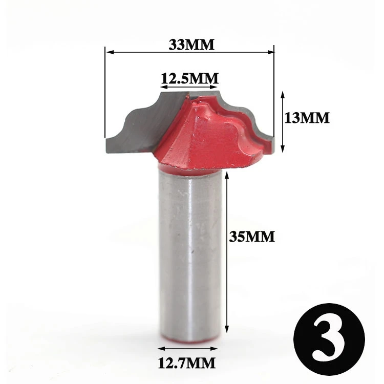 Free shipping High Quality Roundover Bit with Bearing 12.7mm shank