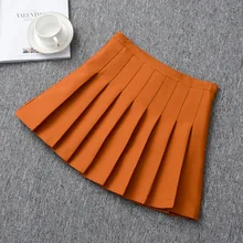 Школьная форма с высокой талией для девочек трапециевидная мини теннисная плиссированная Беговая Женская одежда для девочек