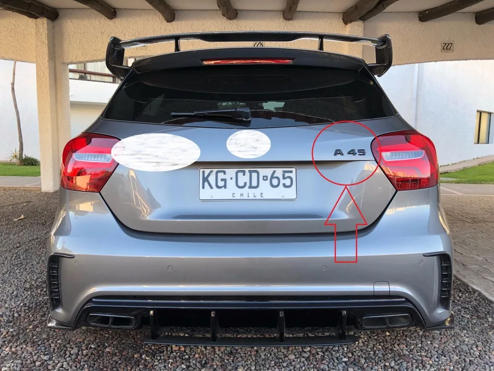 Глянцевый черный значок для букв в багажнике эмблемы Mercedes Benz AMG 4matic W176 W204 W205 купе