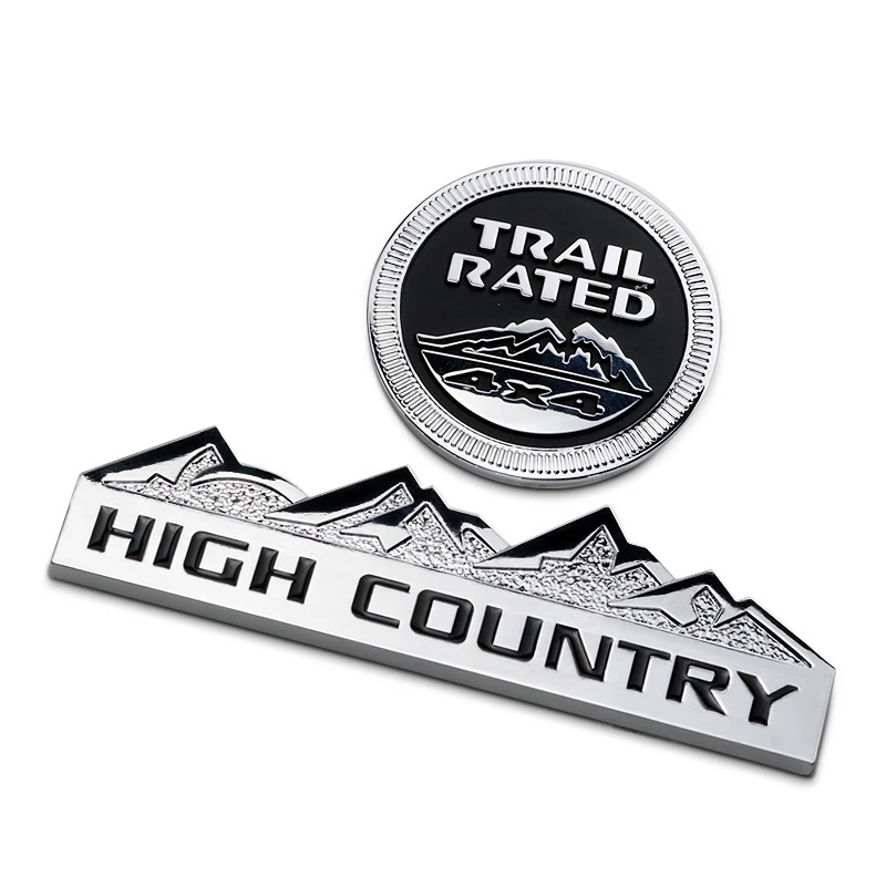 High Country Trail НОМИНАЛЬНАЯ 3D металлический ремонт авто эмблемы Стикеры для Jeep Wrangler