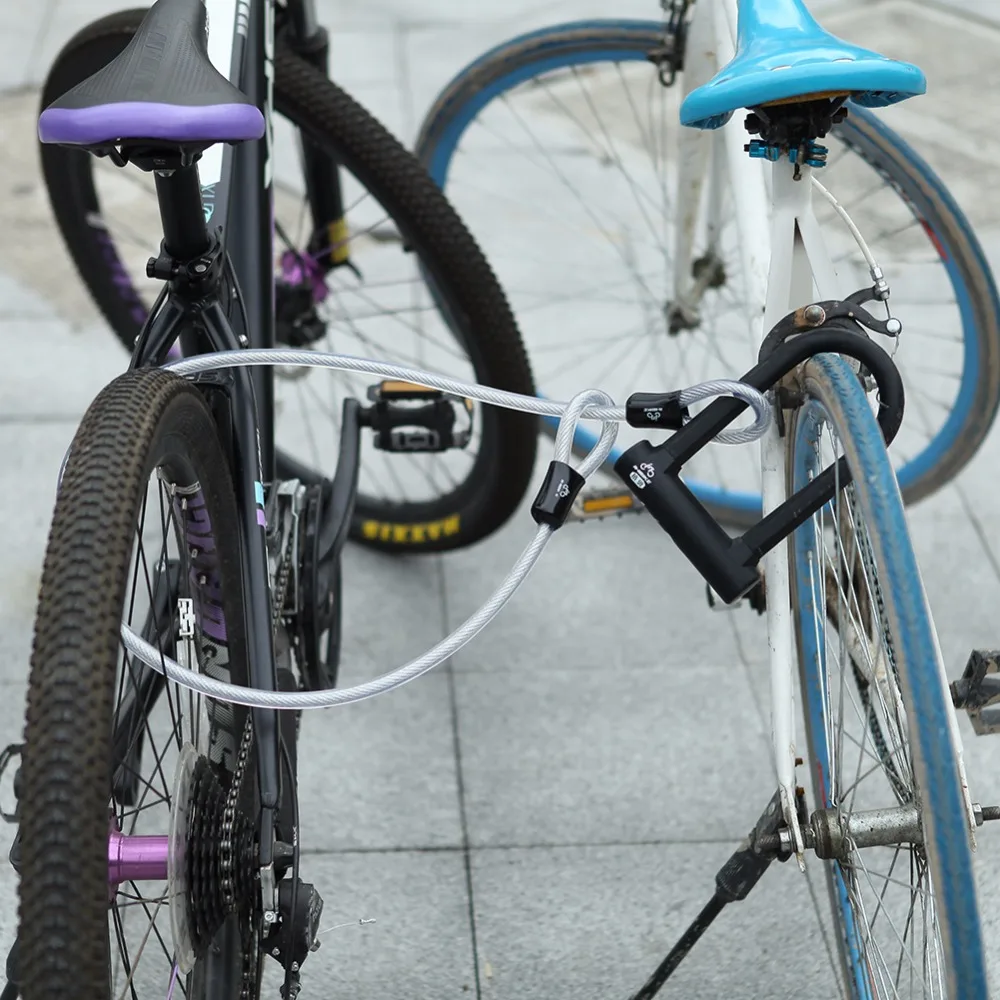 INBIKE водонепроницаемый велосипедный Противоугонный из нержавеющей стали MTB дорожный велосипед транспортное средство u-замок велосипедные аксессуары сверхмощный мотоциклетный замок