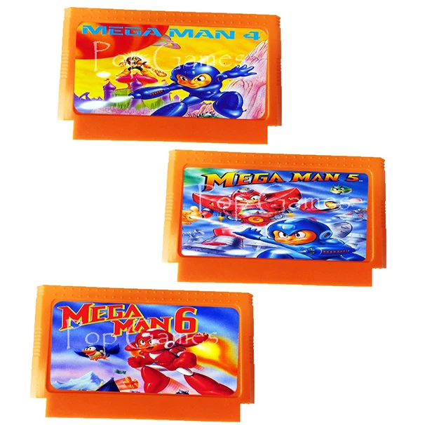 Игровой картридж Mega Man серии Megaman с 60 контактами для 8 битной игровой консоли
