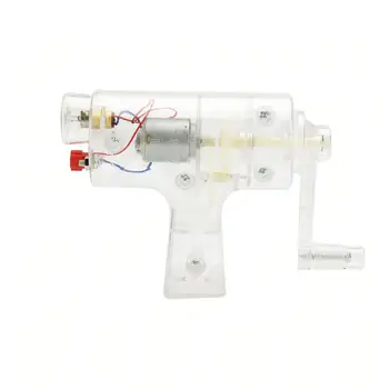 

Transparent Hand Generator Junior High School Physics Electrical Experimental Equipment Small Generator Power Teaching Aid