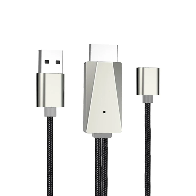 USB HDMI кабель для iPhone XS MAX XR 7 8 Plus для huawei P20 для Xiaomi для samsung S8 Note9 Android телефон к телевизору дисплей адаптер