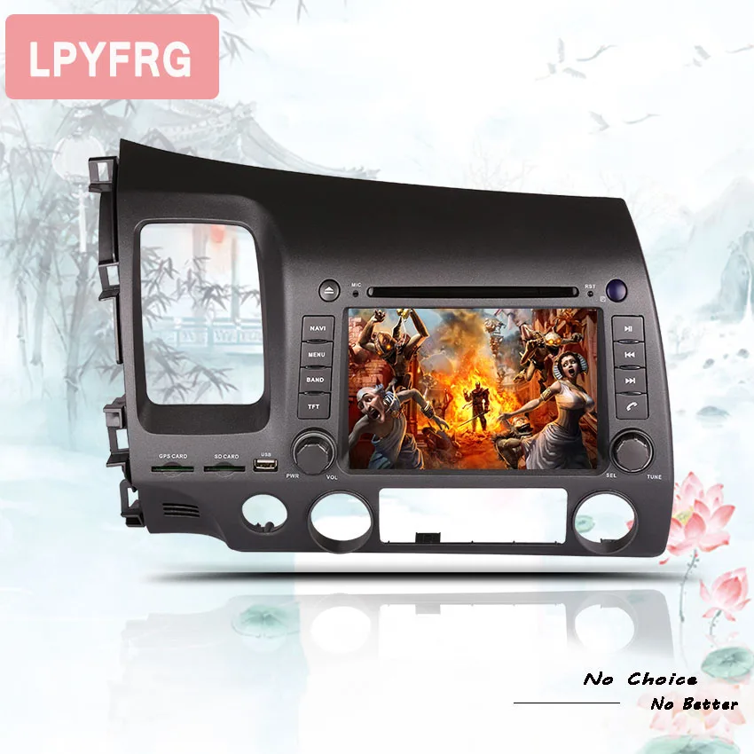 Flash Deal 2 Din 8" Android 9.0 Car GPS Player Navi for Honda Civic 2006-2011 with RAM 4GB Octa Core Stereo Multimedia Audio With DVD Plyer 5