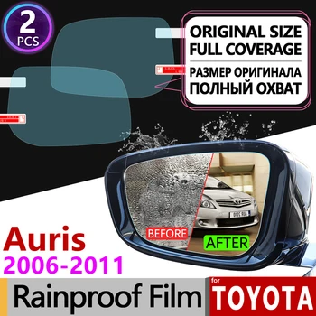 

for Toyota Auris 2006 - 2011 E150 150 Full Cover Anti Fog Film Rearview Mirror Rainproof Anti-Fog Films Clean Accessories 2008