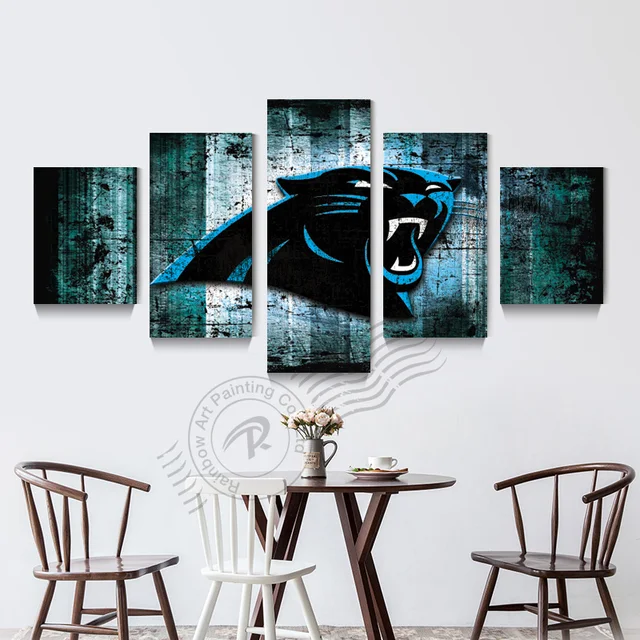 Carolina Panthers Oil Painting Carolina Panthers Oil Painting