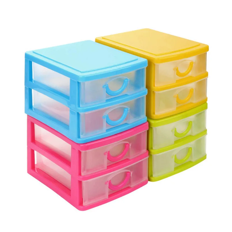 Storage Drawers Mini Desktop Drawer Clear Plastic Durable Sundries