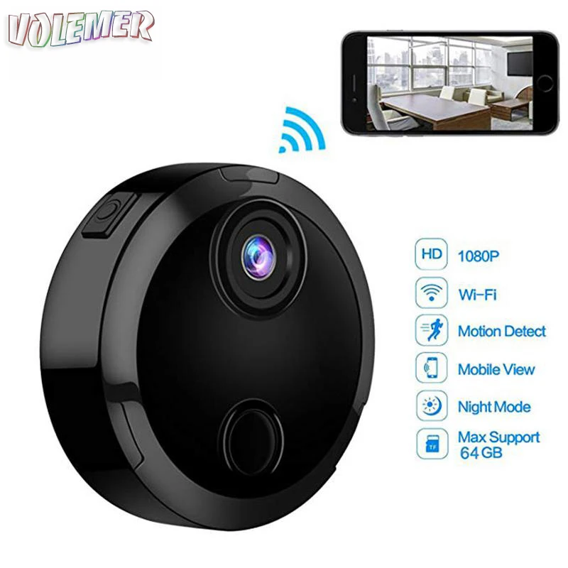

Voelemr hot HDQ15 Mini Camera Full HD 1080P Wide Angle Wireless Wifi Mini Camcorde Night Vision Motion Detection Sensor Car DVR