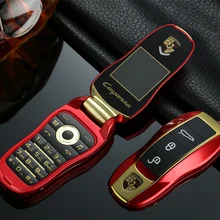 Иврит Клавиатура иврит меню Newmind F15 плюс мини автомобиль ключ форма мобильного телефона студента Флип Мобильный телефон детская игрушка Dual Sim