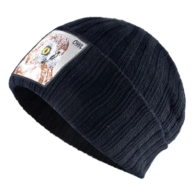 19 видов вышивки животных шапки для мужчин зимние шапочки Толстая теплая шапка уличная Лыжная кепка вязаная шерстяная шапка женская зимняя - Цвет: MTY