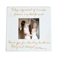 Customized Photo Frame,Engraved Text Picture Frame,Rustic Wooden Photo Frame,Best Friend Gift ,Gift for Her juicy girl enamel mini photo frame keychain friend
