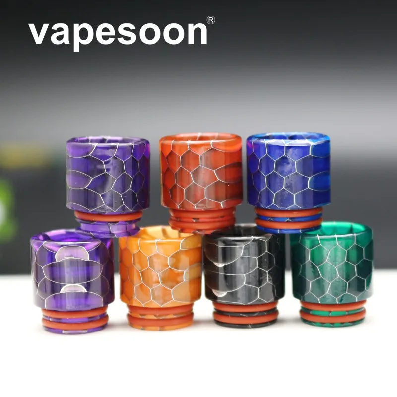 VapeSoon 810 капельный наконечник смола для TFV12 Prince X BABY TFV8 большой детский бак 810 наконечник распылителя вэйп дрип Тип 810 Vape Танк 30 шт