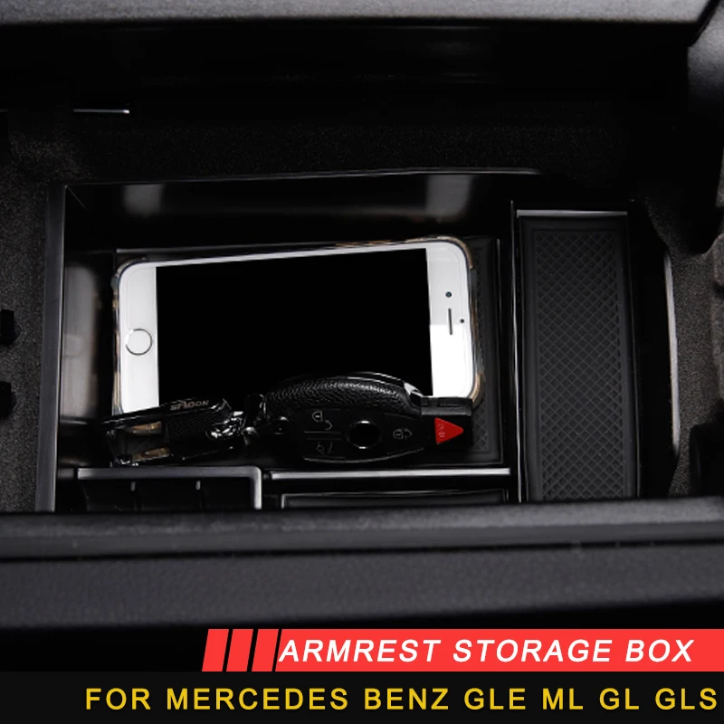 

For Mercedes Benz GLE ML GL GLS Central Armrest Storage Box Accessories Auto