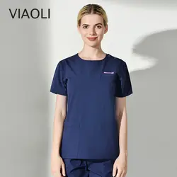 Viaoli новый хлопок Медицинский Хирургический одежда зубные pet больницы салон красоты дышащая Цвет шить одежду три Цвет s