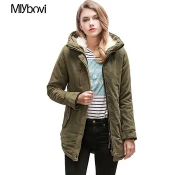 

Women Cotton Coat Parkas 2018 Women Many Colors Spring Autumn Warm Ladies Jacket With Long Sleeves Casual Cotton Outwear Hot