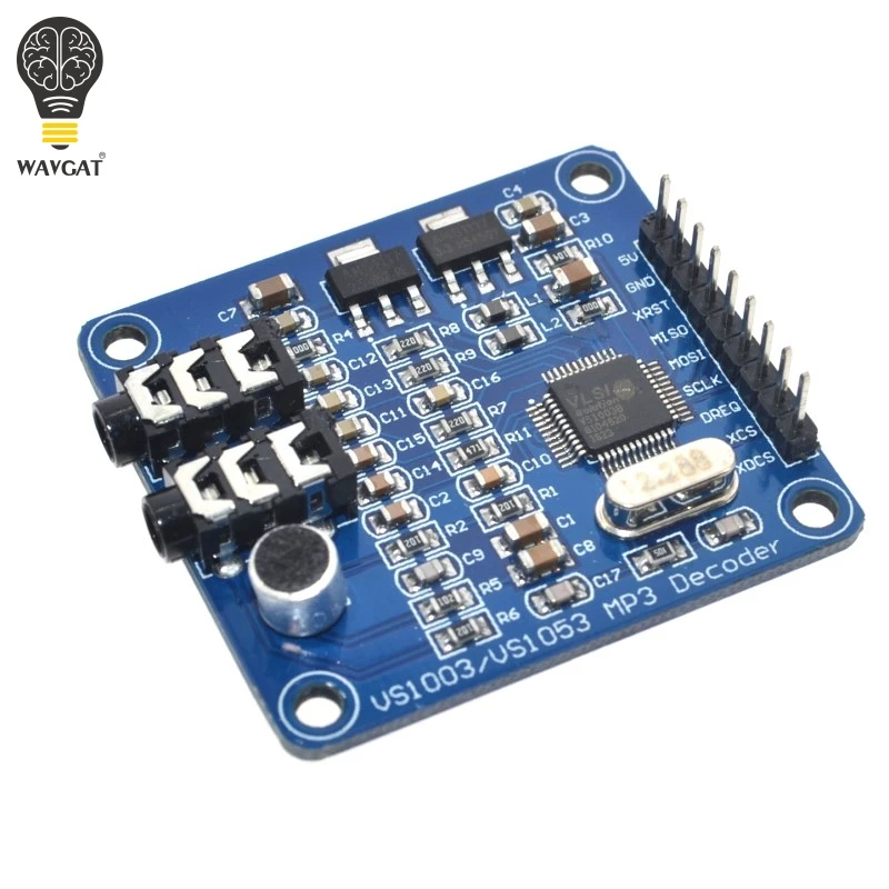 VS1003 VS1003B MP3 модуль декодирования, содержащий микрофоны STM32 микроконтроллер макетная плата аксессуары