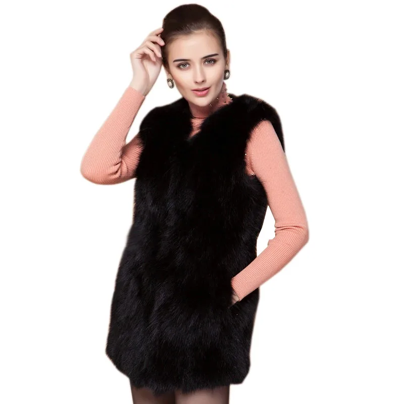 2019 Nieuwe Echte Wasbeer Bont Vest Vrouwen lange natuurlijke bont vest Winter dikke Lange Vos Bont vest maat big size gratis Verzending 2019 Nieuwe Echte Wasbeer Bont Vest Vrouwen lange natuurlijke bont vest Winter dikke Lange Vos Bont vest maat big size gratis Verzending