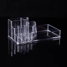 メイクブラシ収納オーガナイザーボックス棚新クリアアクリルプラスチックマニキュアラック口紅化粧品サンプルホルダー(China)