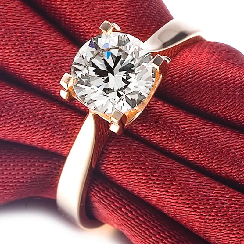 18K 750Au Золотое кольцо с муассанитом и бриллиантом D Цвет VVS с национальным сертификатом MO-00H0122