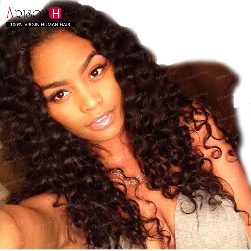 

Free Shipping Natural Hair Line Free Part Full Soft Brazilian Virgin Long Thick Human Hair Lace Front Wigs With Baby Hair Around
